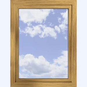 Okno s dubovou kôrou sklopné 600x560 mm